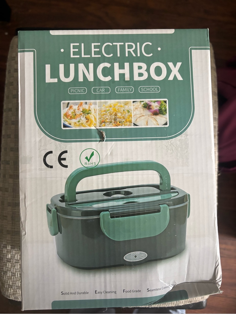 Electric Lunchbox Portable Food Heater - Green